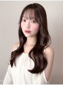 ・黒髪クラゲヘアーオリーブグレー小顔ココアベージュ