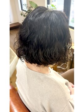 ボブスパイラルパーマ　プードルパーマ　30代40代