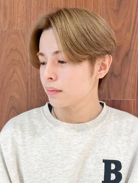 ブロック 日吉店(BLOC) ハイトーン×韓国風センターパート