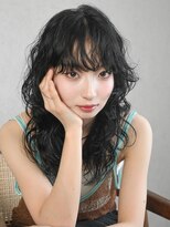 アルバム 渋谷パルコ(ALBUM)&nbsp;顔周りレイヤーグレージュ韓国ヘアミディアム_F31121