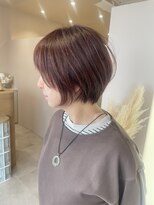 テラバイルヴェール 各務原(TERRA by LeVert) ピンクブラウン×小顔ショート