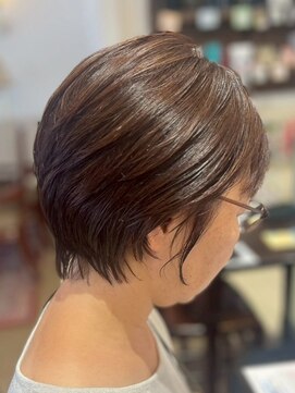 ヘアークリアー 春日部 ミセス おしゃれな大人のくびれショートボブ