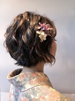 バサラ 横浜駅前店(VASARA) 横浜/着物ヘア/ショートアレンジ/巻きおろし