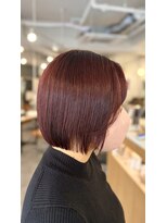 シアン 橋本店(Shian)&nbsp;春先取りワインレッド×ミニボブ
