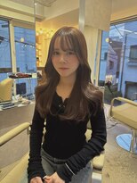 ペレ 原宿(PELE)&nbsp;イメチェン/ピンクベージュ/アンブレラカラー/前髪/原宿