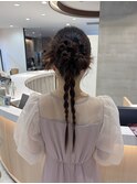 ブリーチなしカラー/ヘアアレンジ/ヘアセット/福岡/10代20代30代