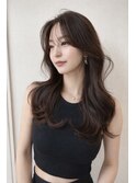 韓国風シースルーバングレイヤーカットスタイル☆小顔カット★