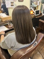 美容室 ブラウン(Brown) 髪質改善カラーで作る透明感ブラウンで白髪ぼかし