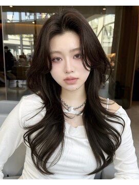 ミンクス 原宿店(MINX) 韓国ヘアレイヤーカットグレージュカラー小顔カット