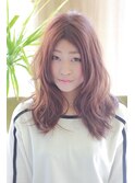 透け感カラー×春の愛されミディ