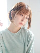 アイティー バイ アルバム 浦和店(IT by ALBUM) ストレートボブ_オリーブカラーハイライトカラー_27655