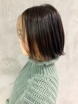 アイティー バイ アルバム 中野店(IT by ALBUM) フェイスフレーミング_オリーブカラーハイライトカラー_ba308821