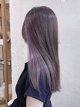 リッカ(RICCA) 【大人イヤリングカラー】艶髪グレージュ×パールラベンダー☆