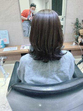 シェル 国分寺(shell) くびれ外ハネロブ☆モノトーングレージュ