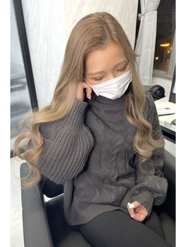 リア 大阪梅田(Ria) ~ミルクティーベージュ シールエクステ~【Ria 大阪 梅田】