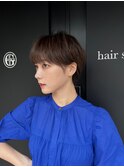 【竹之内蔵人】丸みショート/襟足すっきり/小顔ライン似合わせ