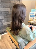 大人ハイライト　菱形ロングスタイル