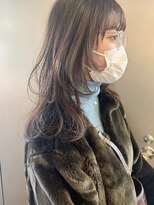 顔まわりカット レイヤーカット ミディアムレイヤー
