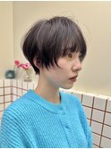 大人可愛い20代30代40代丸みショートボブ/マッシュショート/韓国