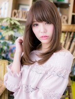 カバーヘア ブリス 川口(COVER HAIR bliss)&nbsp;前下がりグレーベージュ小顔エアストレートh3川口20代30代40代