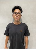 メンズくるくるパーマスタイル
