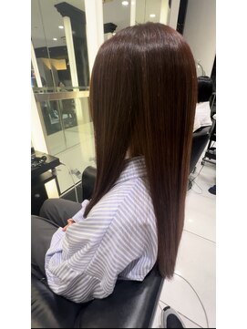 エアー 銀座タワー(AIR) プレミアムケアカラー/髪質改善/ツヤ髪スタイル【榛葉】