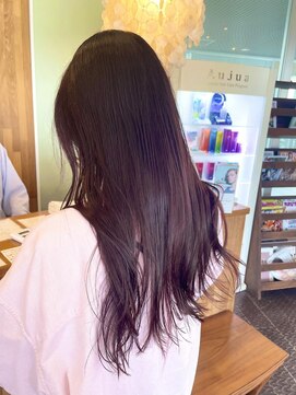ヘアラウンジ アングゥ(hair lounge ungu) バーガンディロング