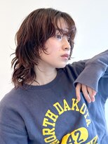 ローネス(LONESS)&nbsp;ニュアンスパーマ　ウルフパーマ　ミディアムパーマ　レイヤー