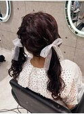 もこもこツインテール【クランソア】ヘアメ/ヘアセット/心斎橋
