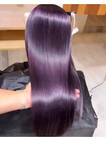 アンククロス 渋谷(ANKH CROSS)&nbsp;ヘアカラー紫/ラベンダーカラー/ブリーチカラー/ダブルカラー