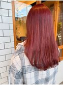 チェーリーレッド×ロングヘア