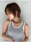 【GEEKS渋谷】クールショート/マッシュウルフ/大人ベージュ/小顔