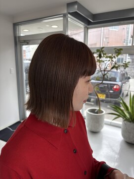 シーン(scene) ミルクティーベージュ×ボブ