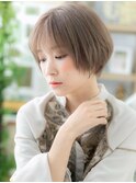 ■ホワイトグレージュ美髪ミニボブショート51-2戸頭20代30代40代