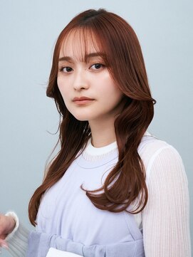 ガリカ 博多(Gallica) 顔周りレイヤー小顔髪質改善カットうる艶髪マロンベージュカラー