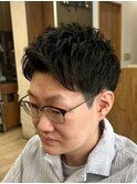 ツーブロックアップバング