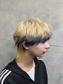 トーキョー オタクヘアー(TOKYO OTAKU HAIR) メンズマッシュウルフ/エンドカラー　推しカラー