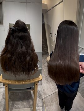 ラベスト キョウト(LOVEST) 髪質改善 縮毛矯正 before~after