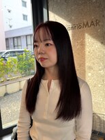 アンリオマール(an rio MAR) 艶感ダークピンク×弱酸性ストレートで潤うツヤ髪に