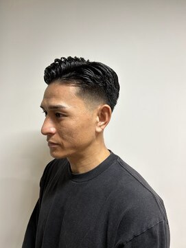 men'sローフェード七三