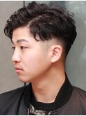 ツーブロック 刈り上げ サイドパート フェードカット ビジネス 