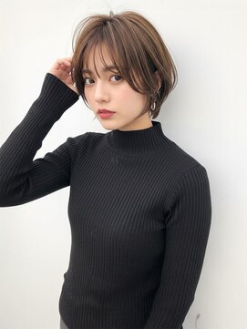 グランドール 下曽根店(Grandoll) こなれ感たっぷりシースルーバングボブ