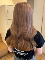 LUVISM 栄店/名古屋/ダブルカラー/ブリーチ/顔周りレイヤー/学割【5月1日OPEN(予定)】&nbsp;ヘーゼルベージュ/ミルクティーベージュ/ブリーチ/yuria