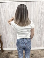 ラッズプラスエイチ(Lads+h)&nbsp;バレイヤージュ　ミルクティーベージュ　グレージュ