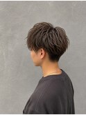 ブラウンマッシュ×シャドウパーマ