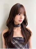 韓国風くびれレイヤー髪質改善カラーロングヘア艶髪◎秋カラー
