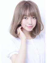 デイズ(days)&nbsp;【DAYS 原宿表参道】ミルクティーカラー小顔厚めバングボブ