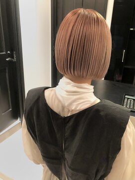 シータ(sheta) 表参道sheta/中澤美緒 ハイライトカラー ピンクベージュ