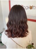 ピンクナチュラル→グラデーションゴシックカラーへ自然な変化☆