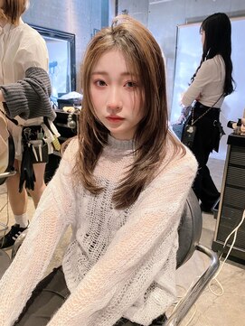 髪質改善と縮毛矯正の専門店 サンティエ(scintiller) 大人レイヤー ロングレイヤー 韓国風 鹿児島 鹿児島中央